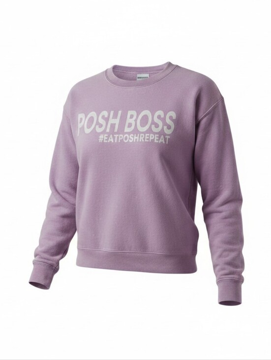 SO Tops - Official Poshmark "Posh Boss" Graphic Sweatshirt Size Overized LARGE